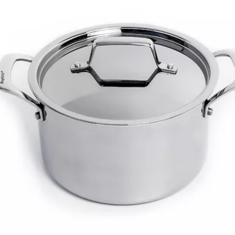 Berghoff Professional 18/10 Stainless Steel Tri-Ply 4QT Stock Pot w/Lid